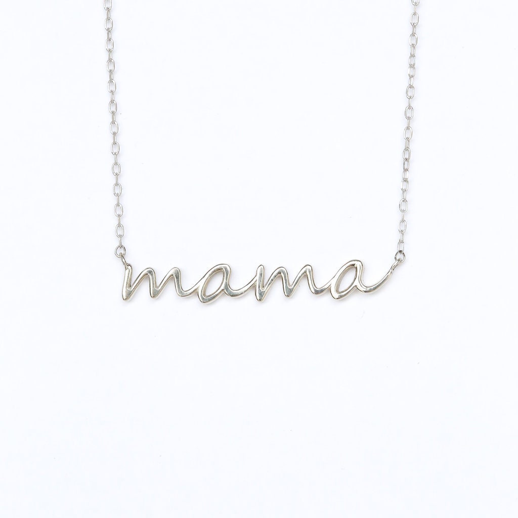 Mama Necklace Custom Name Necklace Personalized Gift for Mama Necklace Engraved Handmade Jewelry Dainty Mama Necklace Mother's Day Gift
