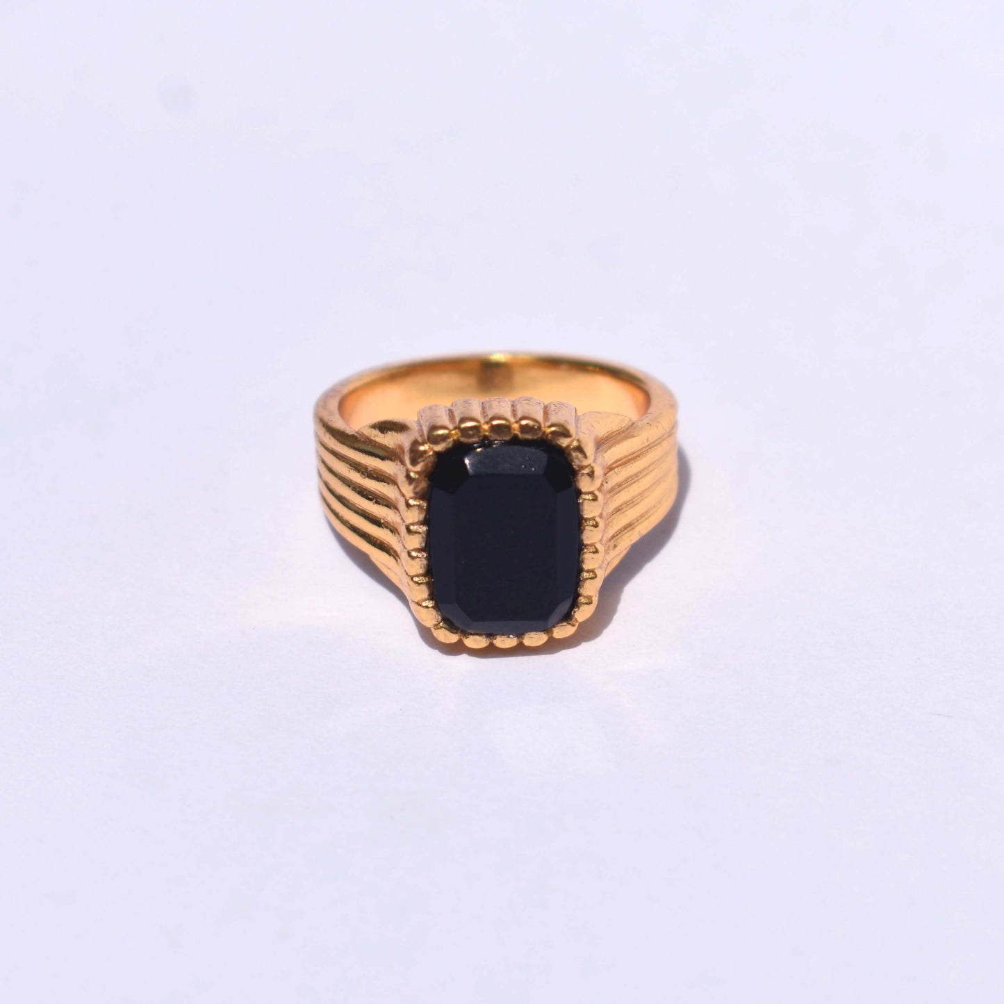 Onyx Rings 925 Sterling Silver 18k Gold Vermeil Black Onyx Pinky Signet Ring Handmade jewelry Beautiful Chunky Rings For Boys & Girls