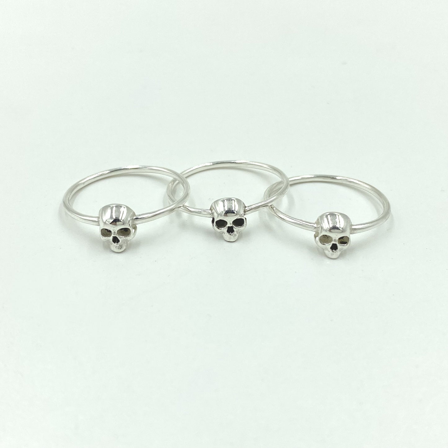 1 pc. Silver Skull Ring, Skull Ring, Gothic Ring, Horror Ring, Skeleton Ring, Skull Head Ring, Handmade Jewelry, Men's Ring, Christmas gifts