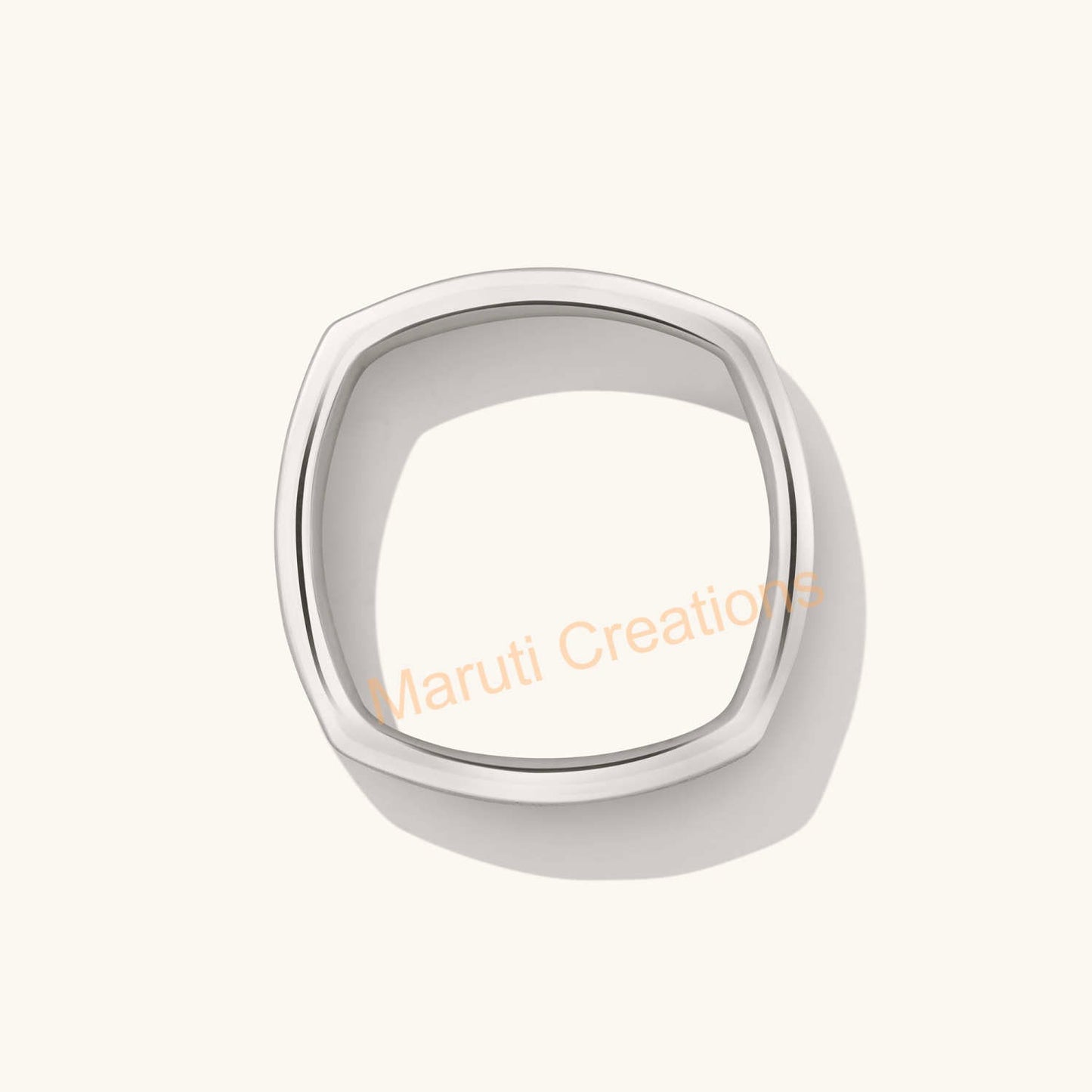 Square Cigar Band Ring Handmade jewelry 925 Solid Sterling Silver | Geometric Cube Ring For Everyday wear