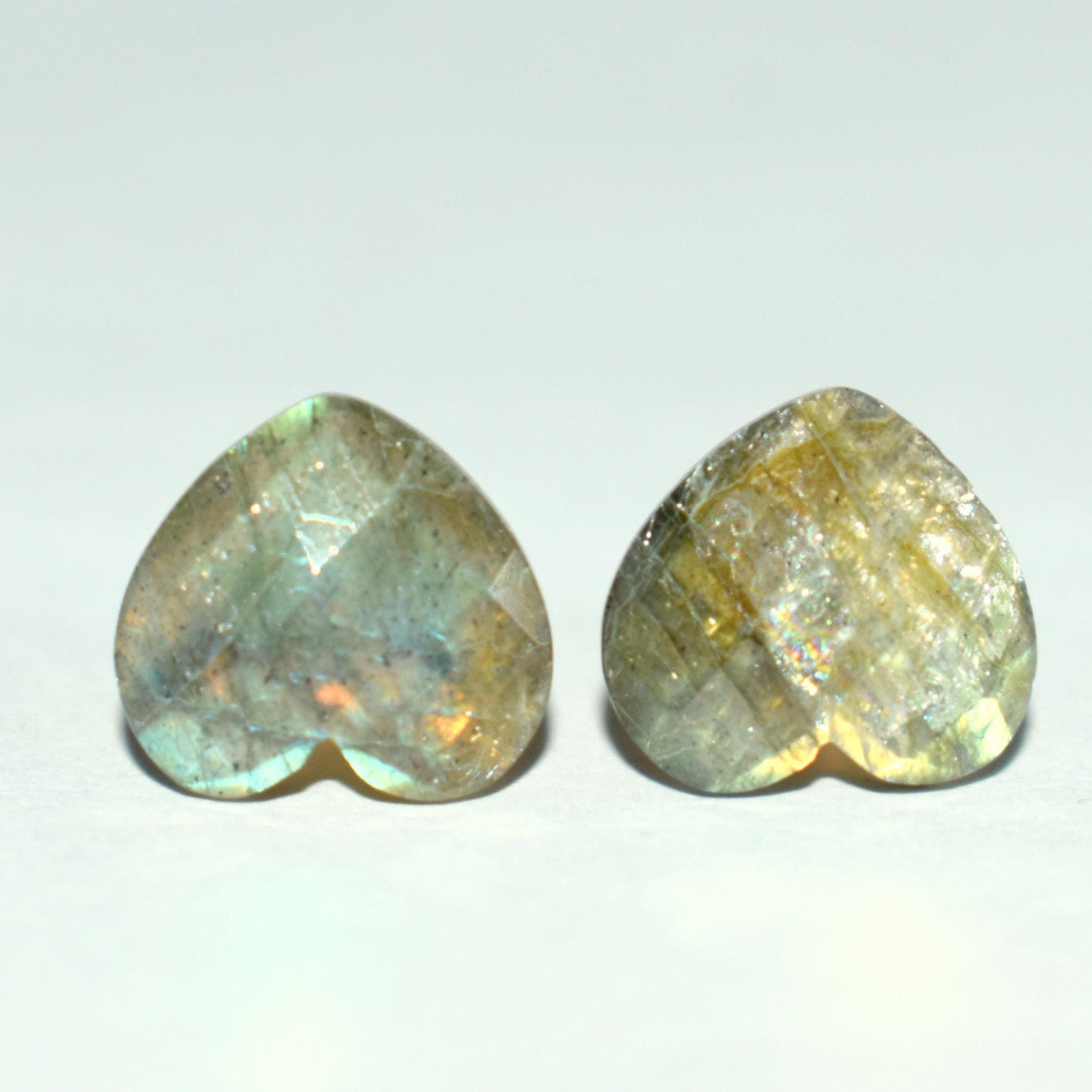 Labradorite Stud earrings Gold Plated Push Back Stud Gift for her Best Gift Mens Stud Men stud Stud for men