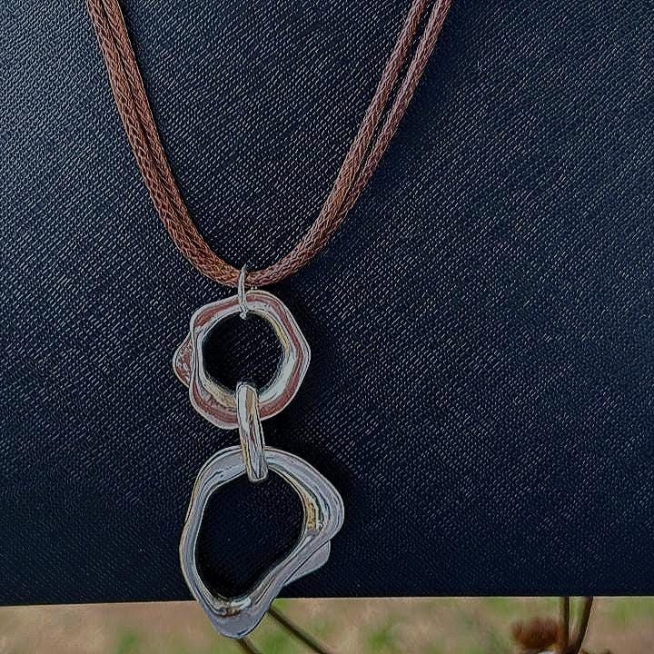 Mobius Circle Pendant Necklace, Available in Silver, Gold or Rose Gold Color, Mobius Strip Necklace
