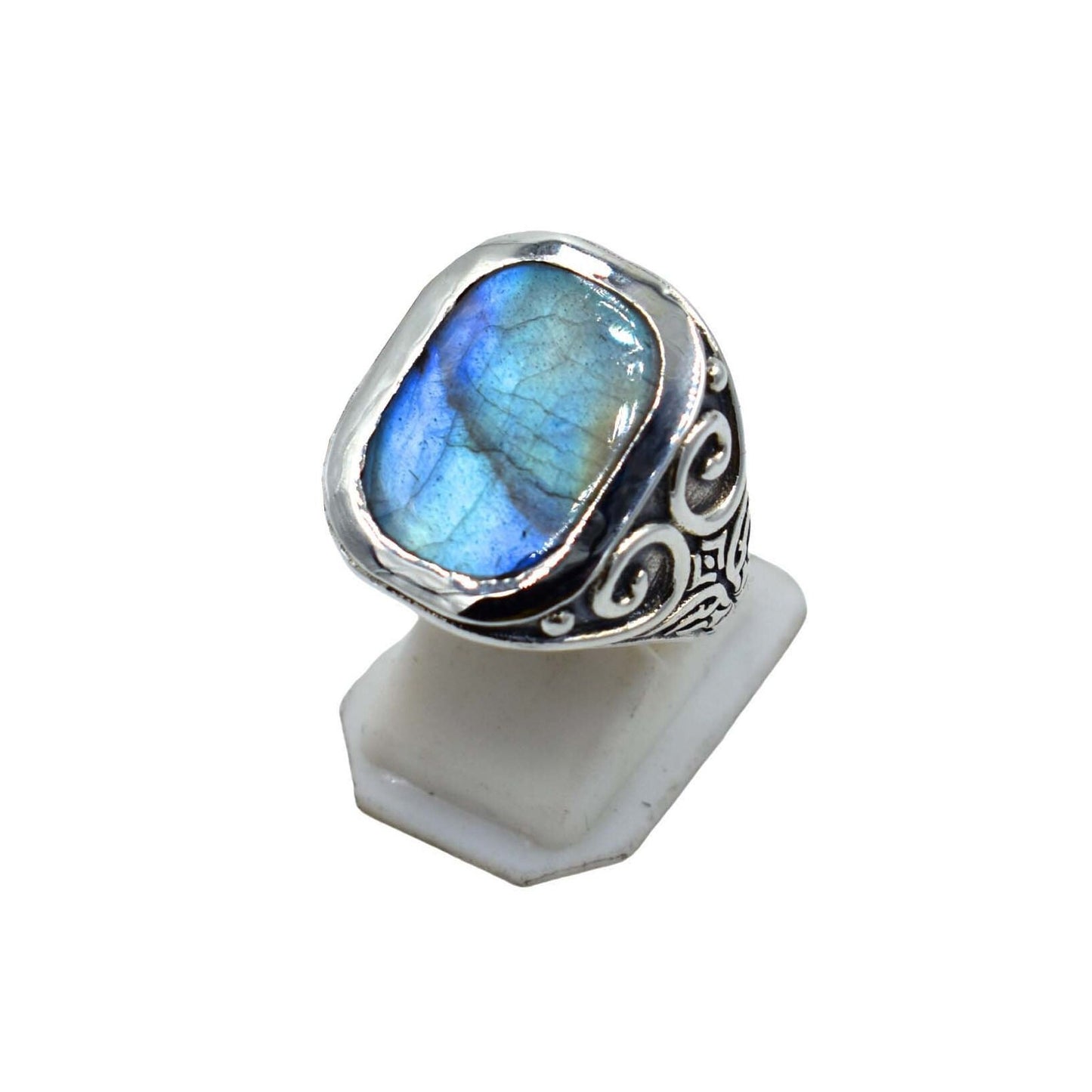 Turquoise, Lapis lazuli, Labradorite, Black Onyx Rings 925 Sterling Silver Handmade Ring Natural Gemstone Statement Ring Anniversary Gift