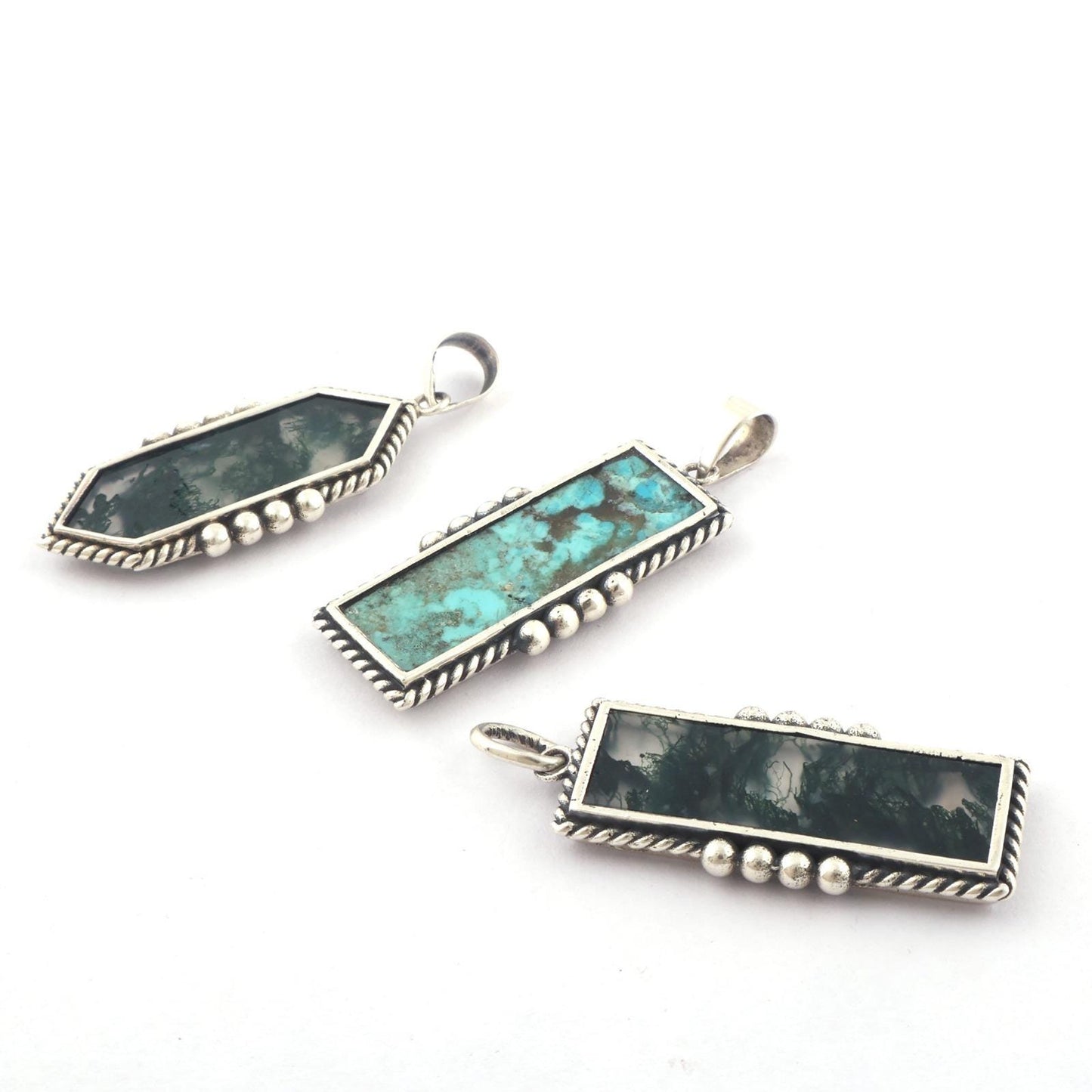 Turquoise Gemstone Pendant 925 Sterling Silver Kingman Turquoise Handmade Pendant |Turquoise Jewelry | Gift For Him | Big Pendant Best Gift