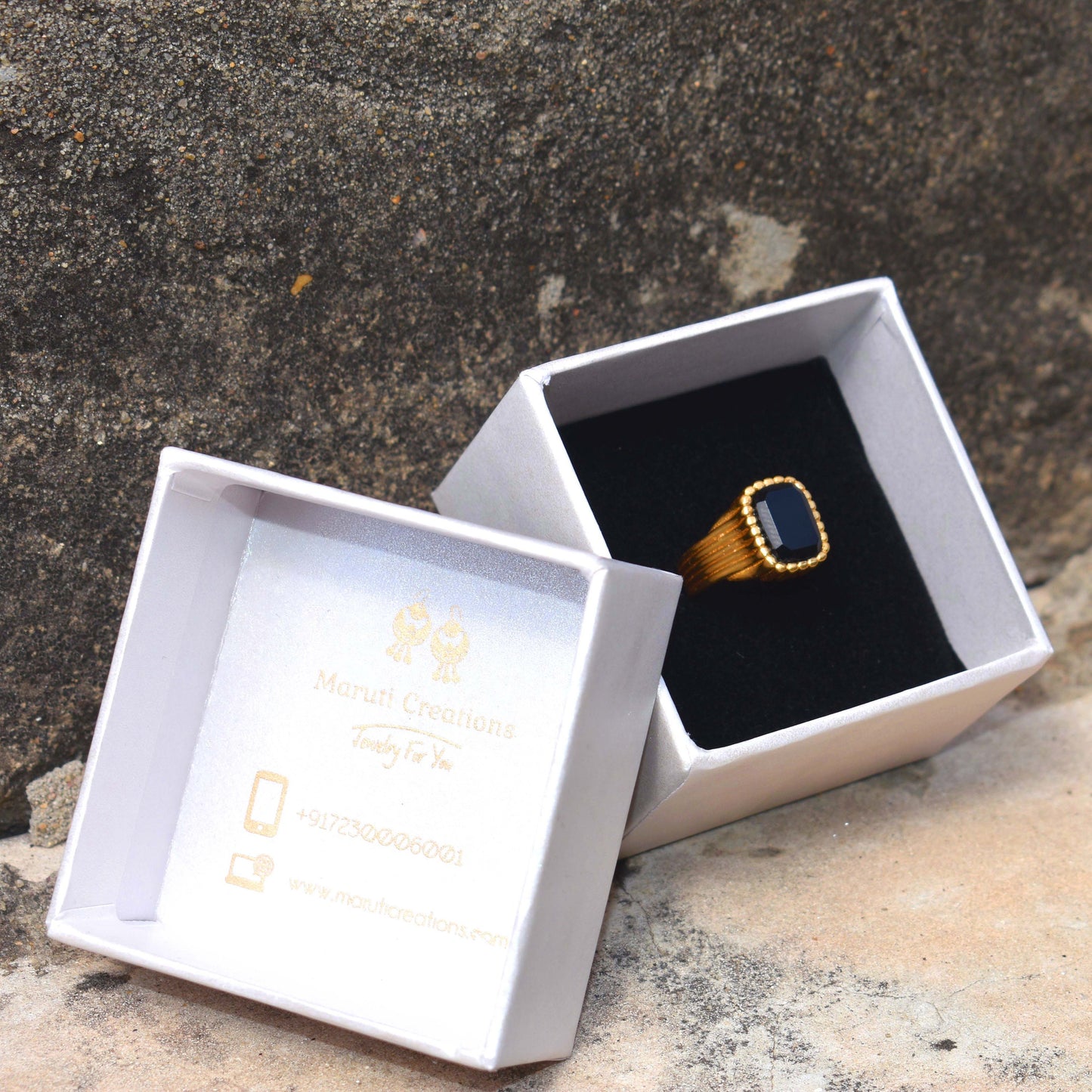 Onyx Rings 925 Sterling Silver 18k Gold Vermeil Black Onyx Pinky Signet Ring Handmade jewelry Beautiful Chunky Rings For Boys & Girls