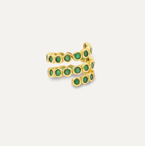 Eternity Stackable Rings adjustable ring gift for her Swirl Ring Natural Stone ring Perfect Gift for all occasions.