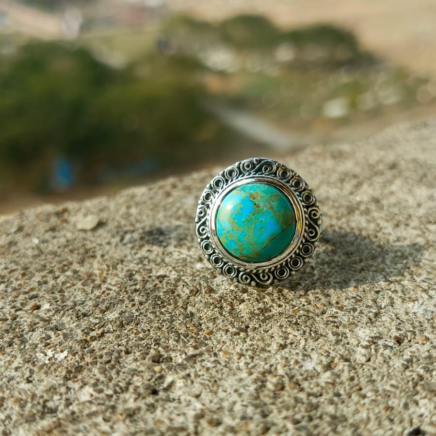 Turquoise Rings 925 Sterling Silver Pinky Signet Ring Handmade jewelry Beautiful Chunky Rings For Boys & Girls