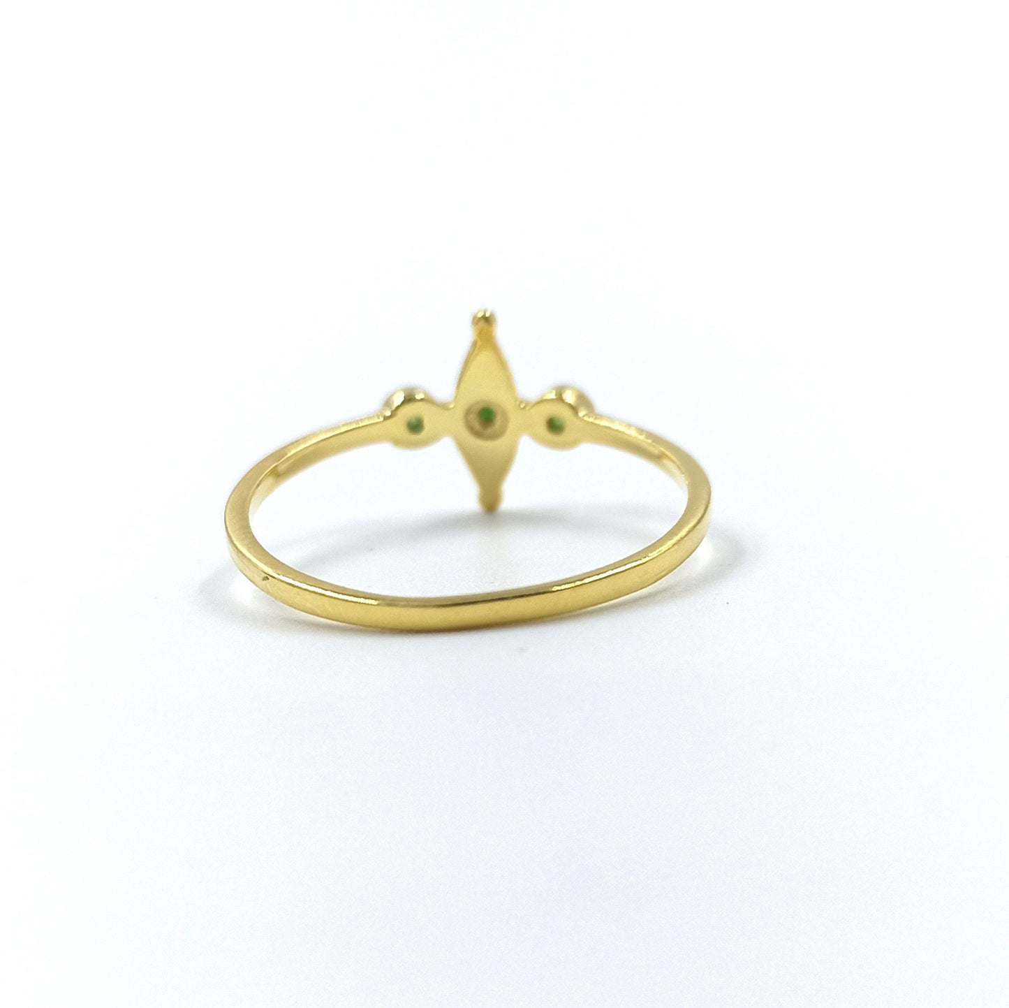 Green Onyx Gold Ring, 925 Sterling Silver Green Onyx Ring Christmas gift for her for him 925 silver ring