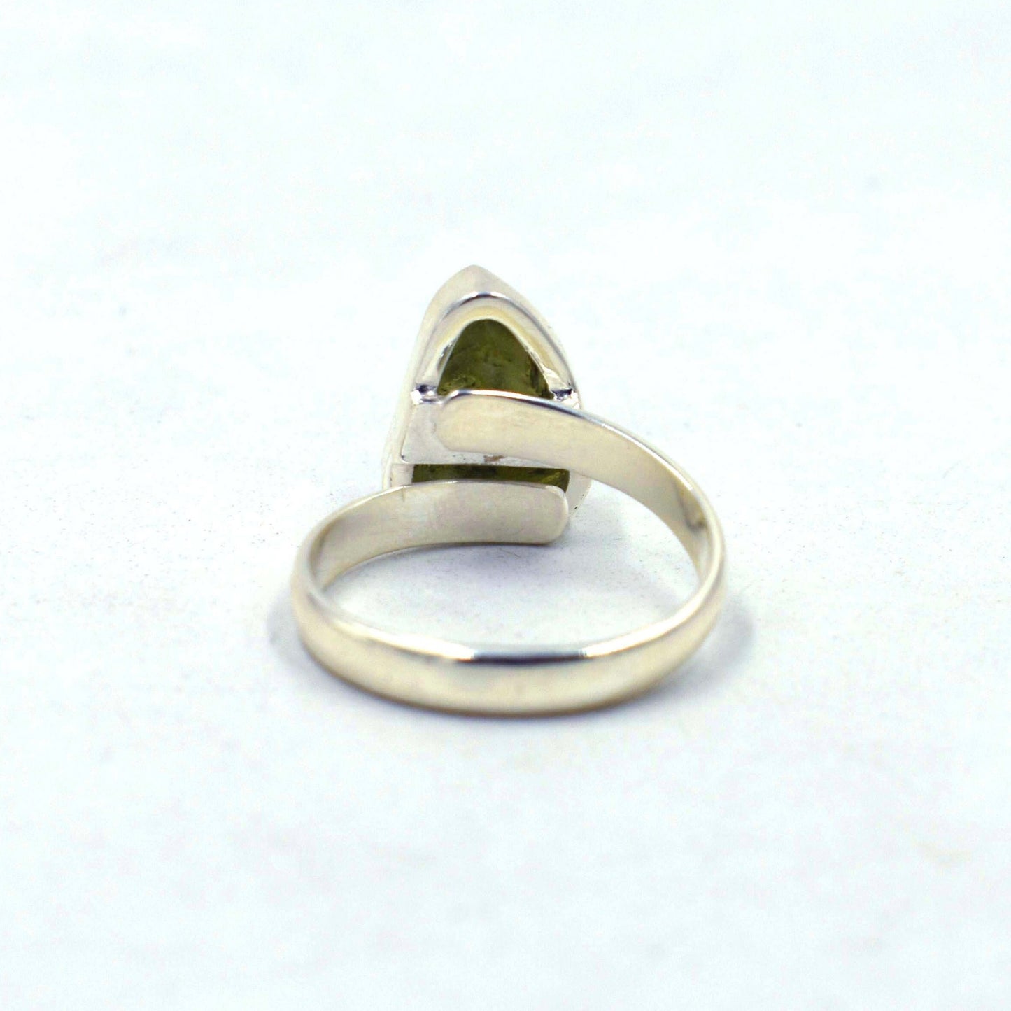 Moldavite Ring Handmade 925 Solid Sterling Silver Ring Top Quality Moldavite Rough Gemstone Silver Ring Birthday gift Sister wife mother