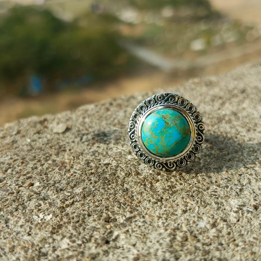 Turquoise Rings 925 Sterling Silver Pinky Signet Ring Handmade jewelry Beautiful Chunky Rings For Boys & Girls