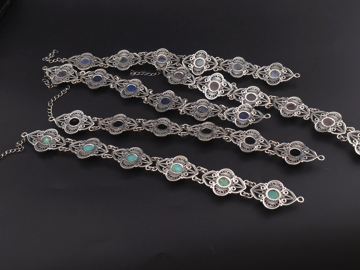 Natural Stone bracelet Vintage Style handmade Silver Bracelet Women Gift Bracelet best gift Christmas gift Handmade Bracelet For Gift