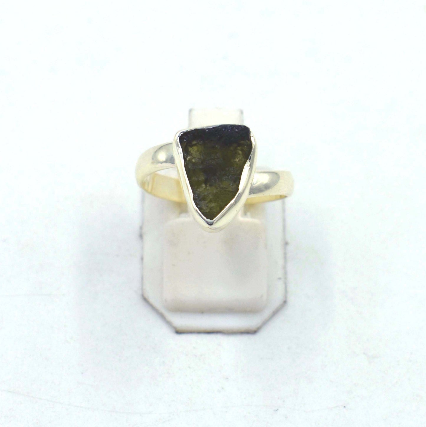 Moldavite Ring Handmade 925 Solid Sterling Silver Ring Top Quality Moldavite Rough Gemstone Silver Ring Birthday gift Sister wife mother