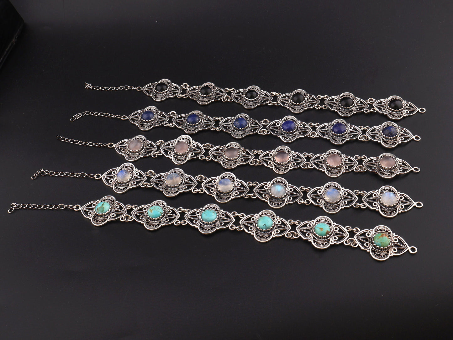 Natural Stone bracelet Vintage Style handmade Silver Bracelet Women Gift Bracelet best gift Christmas gift Handmade Bracelet For Gift
