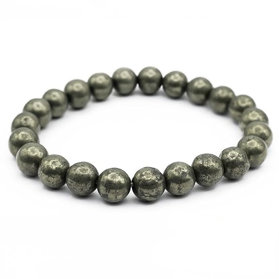 Jools Raw Pyrite Bracelet With Certificate | Attracts Money and Boost Confidence | Astrology Bracelet for Men and Women
