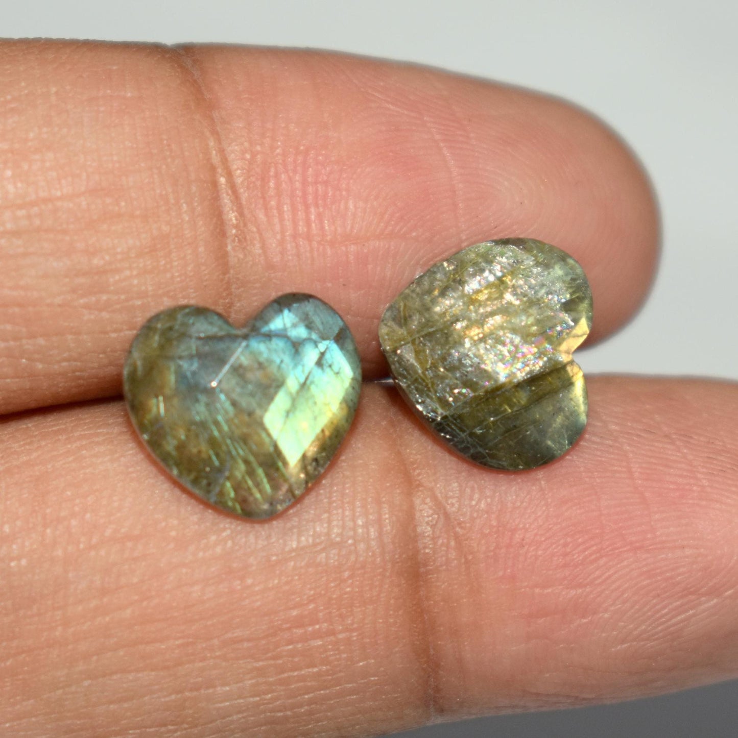 Labradorite Stud earrings Gold Plated Push Back Stud Gift for her Best Gift Mens Stud Men stud Stud for men