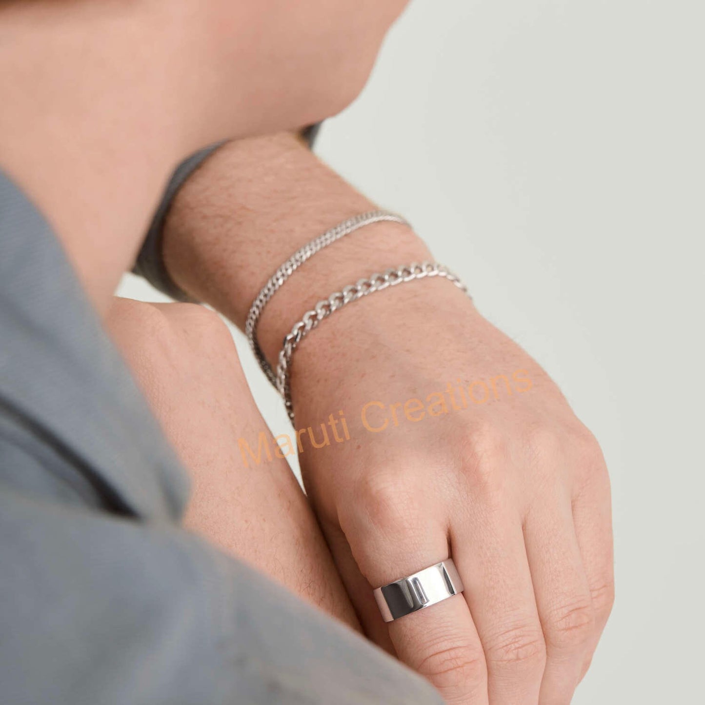 Square Cigar Band Ring Handmade jewelry 925 Solid Sterling Silver | Geometric Cube Ring For Everyday wear