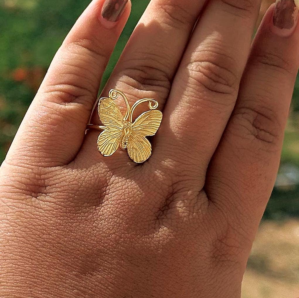 Butterfly Ring * Monarch Ring * Stacking Band * Symbol of Hope* Adjustable