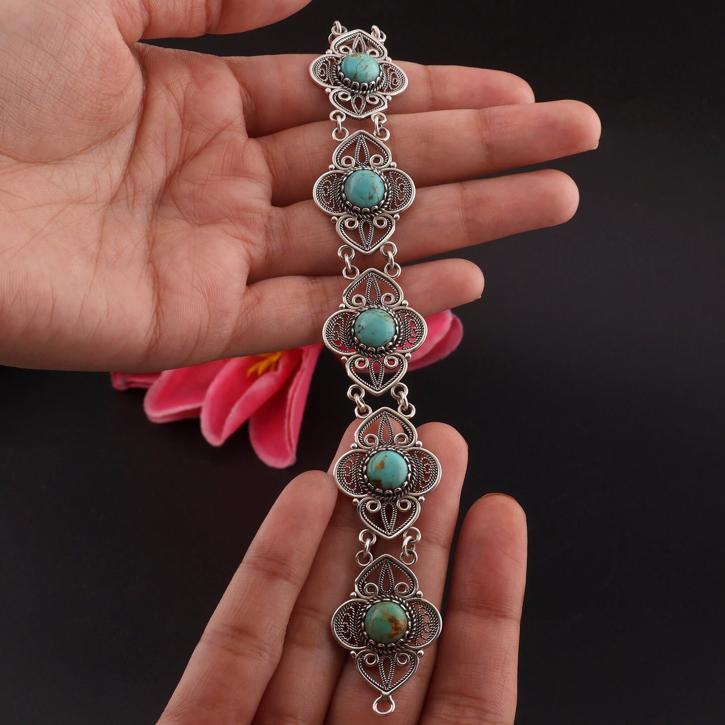 Natural Stone bracelet Vintage Style handmade Silver Bracelet Women Gift Bracelet best gift Christmas gift Handmade Bracelet For Gift