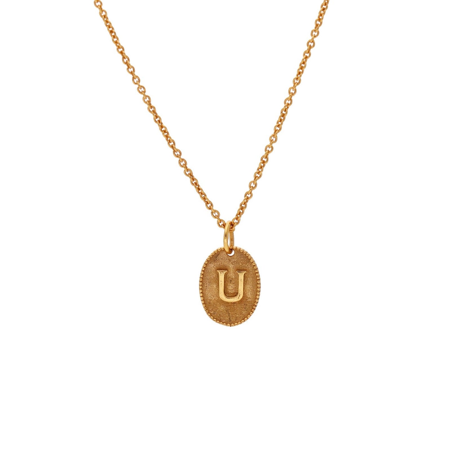 Initial Pendant Necklace • Gold Letter Charm Necklace • Dainty Initial Tag Necklace • Custom Pendant Necklace in Chain • Bridesmaid Gifts