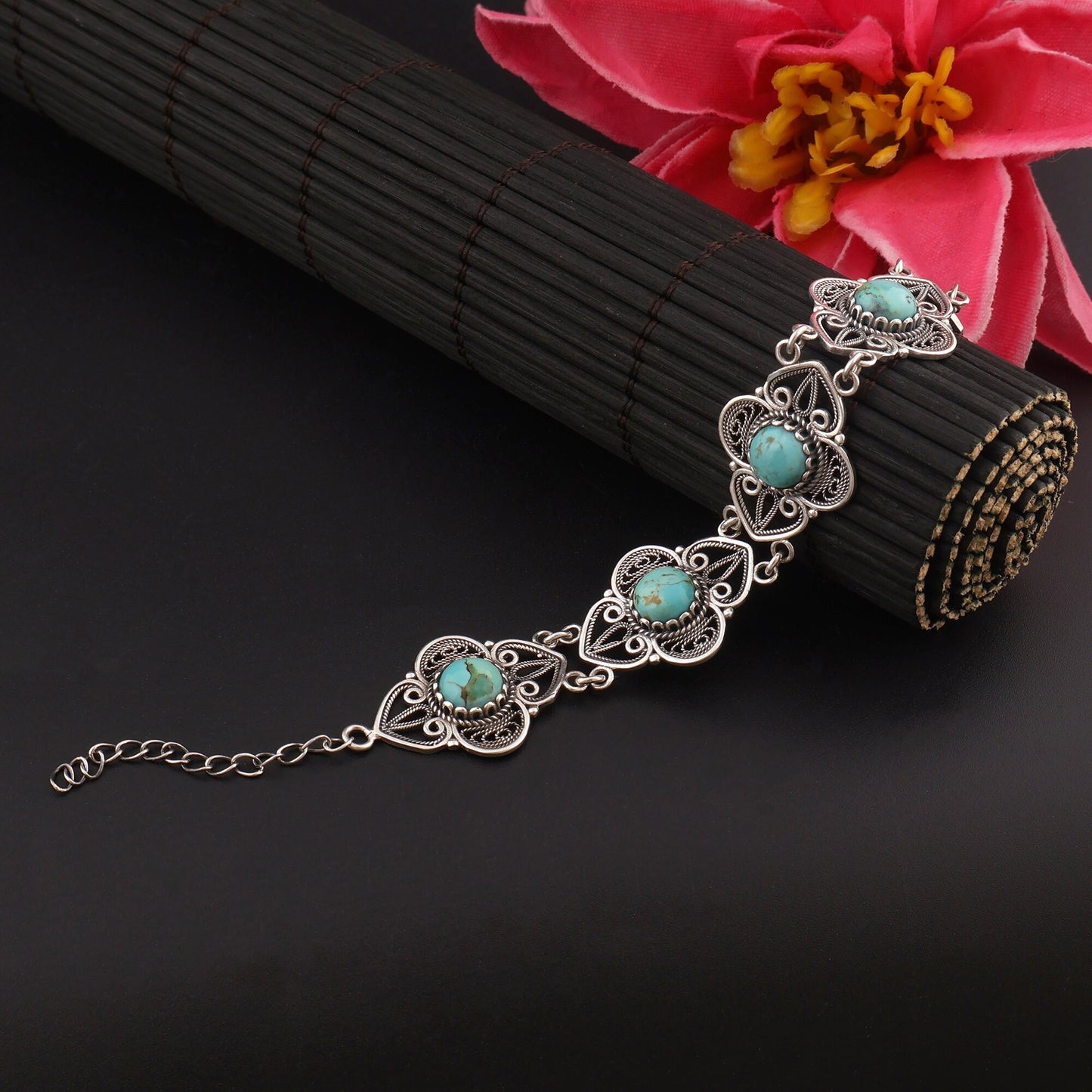 Natural Stone bracelet Vintage Style handmade Silver Bracelet Women Gift Bracelet best gift Christmas gift Handmade Bracelet For Gift