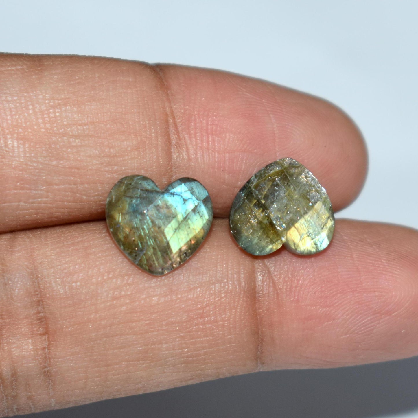 Labradorite Stud earrings Gold Plated Push Back Stud Gift for her Best Gift Mens Stud Men stud Stud for men