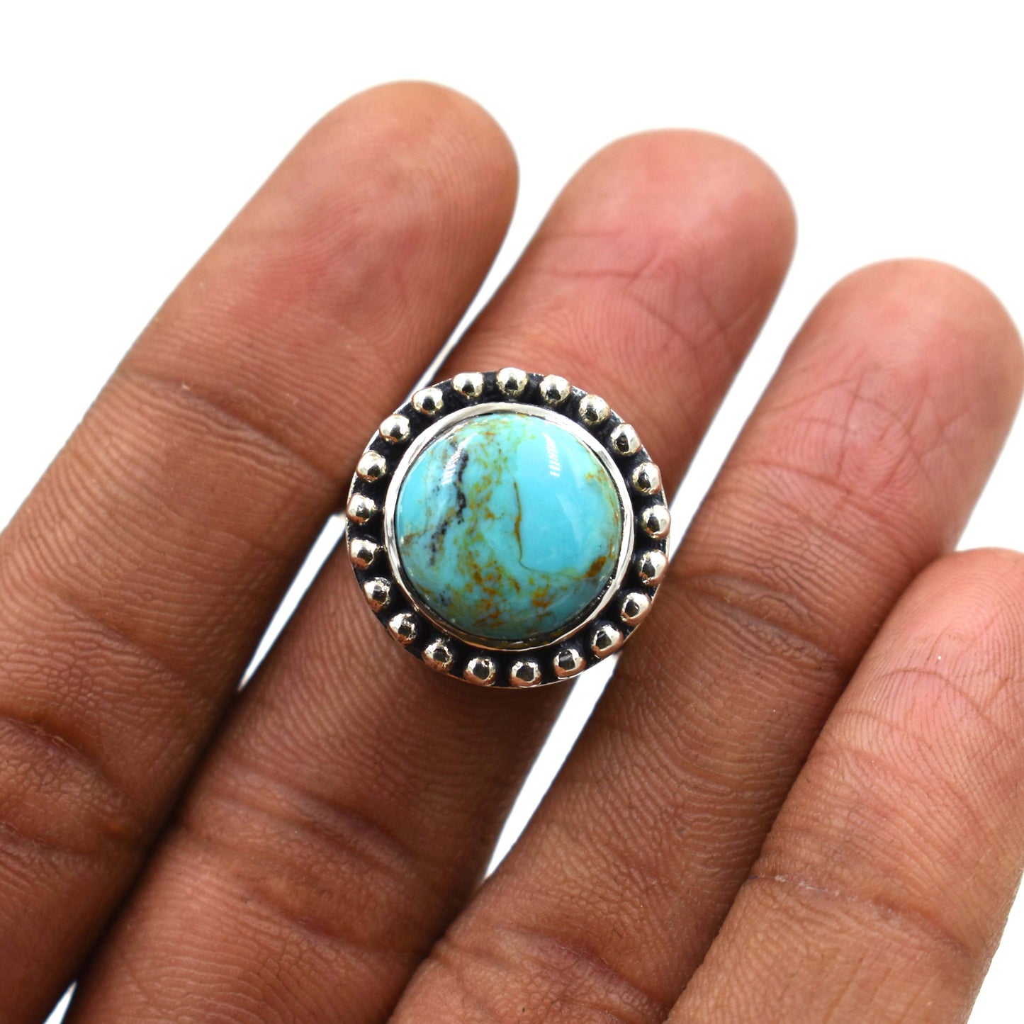 Turquoise, Lapis lazuli, Tiger's eye, Rainbow Moonstone, Malachite, Black Onyx Ring 925 sterling Silver Oxidize Top Quality Ring Boys & Girl