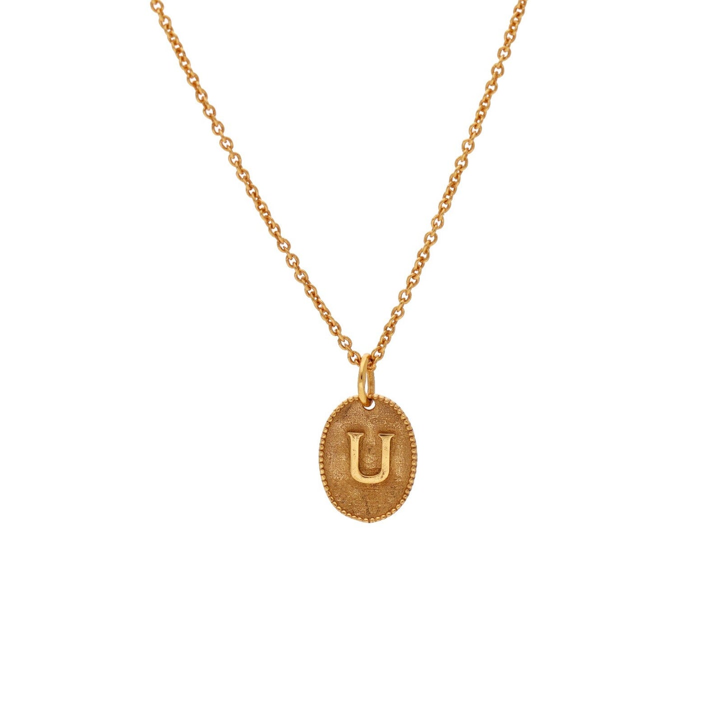 Initial Pendant Necklace • Gold Letter Charm Necklace • Dainty Initial Tag Necklace • Custom Pendant Necklace in Chain • Bridesmaid Gifts