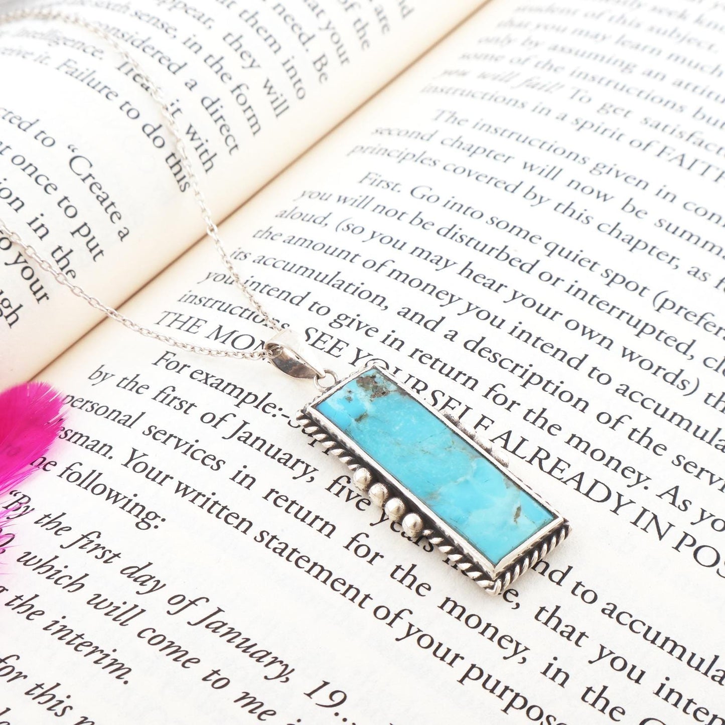 Turquoise Gemstone Pendant 925 Sterling Silver Kingman Turquoise Handmade Pendant |Turquoise Jewelry | Gift For Him | Big Pendant Best Gift