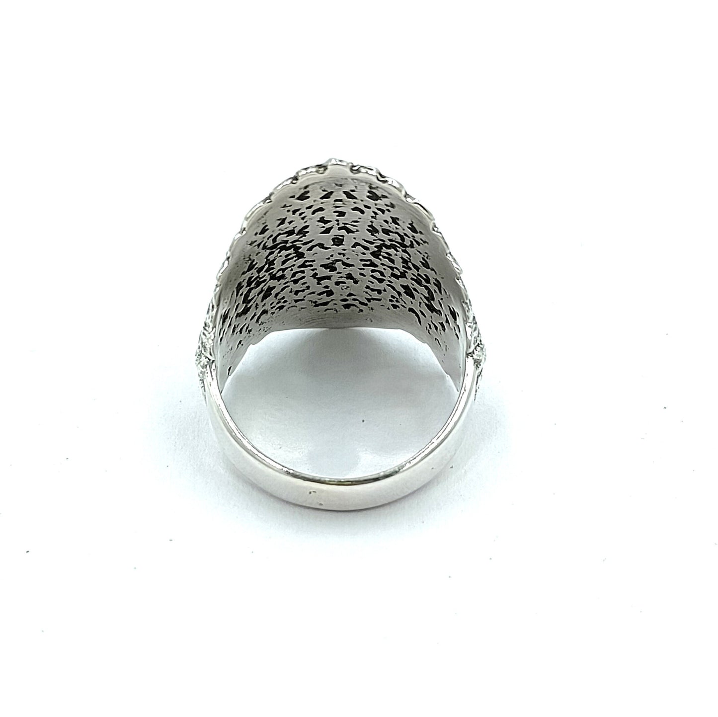 Signed Sterling Carved Repousse Chief Indian Head Face Ring Ancient Gods Mythology Ring, Mythology Jewelry, Minimalist Ring,