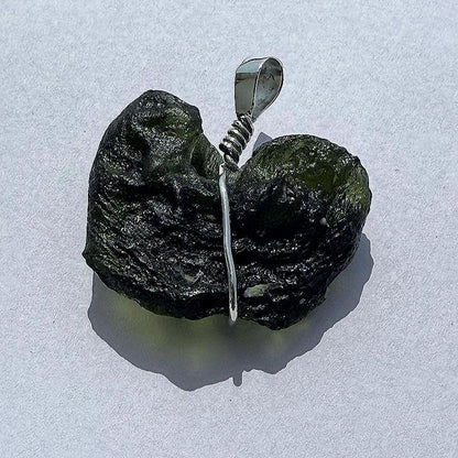 Moldavite Pendant AAA+ Czech Republic Natural Moldavite Rough Healing Gemstone Handmade Pendants 925 Sterling Silver Gorgeous Gift Pendants