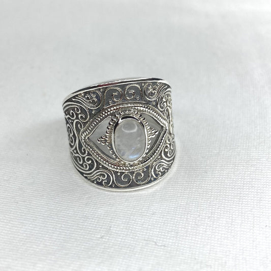 Rainbow Moonstone Ring 925 Sterling Silver Handmade Oval Shape Moonstone Ring Fabulous Top Grade Quality Ring For Boys & Girls