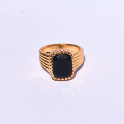 Onyx Rings 925 Sterling Silver 18k Gold Vermeil Black Onyx Pinky Signet Ring Handmade jewelry Beautiful Chunky Rings For Boys & Girls