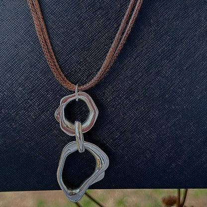 Mobius Circle Pendant Necklace, Available in Silver, Gold or Rose Gold Color,  Mobius Strip Necklace