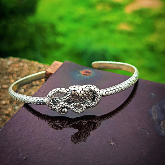 Handmade Snake Cuff Bracelet Unique Adjustable Jewelry Perfect Gift for Her Silver Snake Cuff Bracelet Statement Jewelry Snake Cuff Bangle