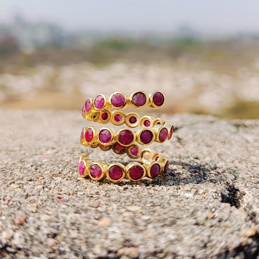 Eternity Stackable Rings adjustable ring gift for her Swirl Ring Natural Stone ring Perfect Gift for all occasions.