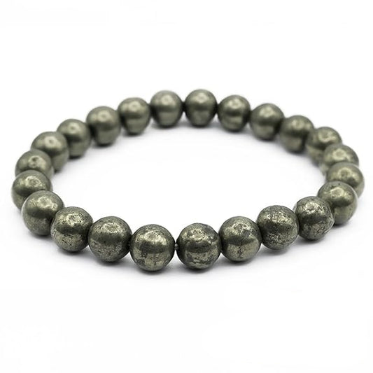 Jools Raw Pyrite Bracelet With Certificate | Attracts Money and Boost Confidence | Astrology Bracelet for Men and Women