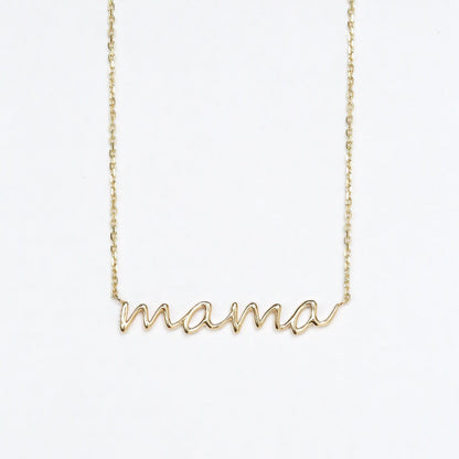 Mama Necklace Custom Name Necklace Personalized Gift for Mama Necklace Engraved Handmade Jewelry Dainty Mama Necklace Mother's Day Gift