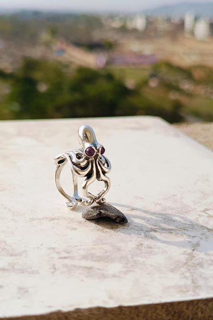 Octopus Onyx Rings 925 Sterling Silver Black Onyx Pinky Signet Ring Handmade jewelry Beautiful Chunky Rings For Boys & Girls
