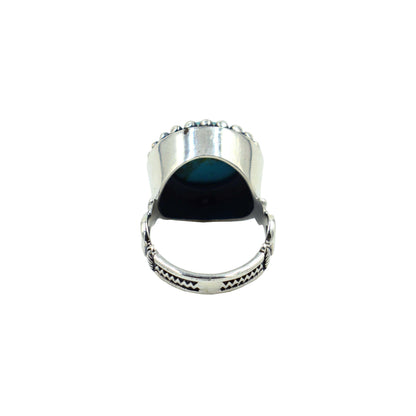 Turquoise, Lapis lazuli, Tiger's eye, Rainbow Moonstone, Malachite, Black Onyx Ring 925 sterling Silver Oxidize Top Quality Ring Boys & Girl